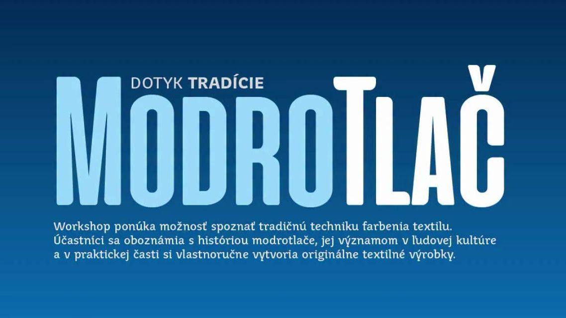 Plagát: Workshop Modrotlač
