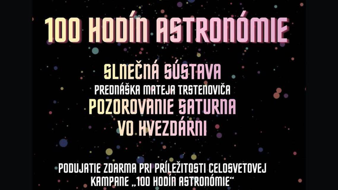 Foto: 100 hodín astronómie